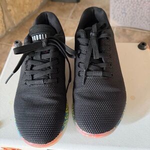 NOBULL Black Knit Training Shoes with Multicolor Outsole